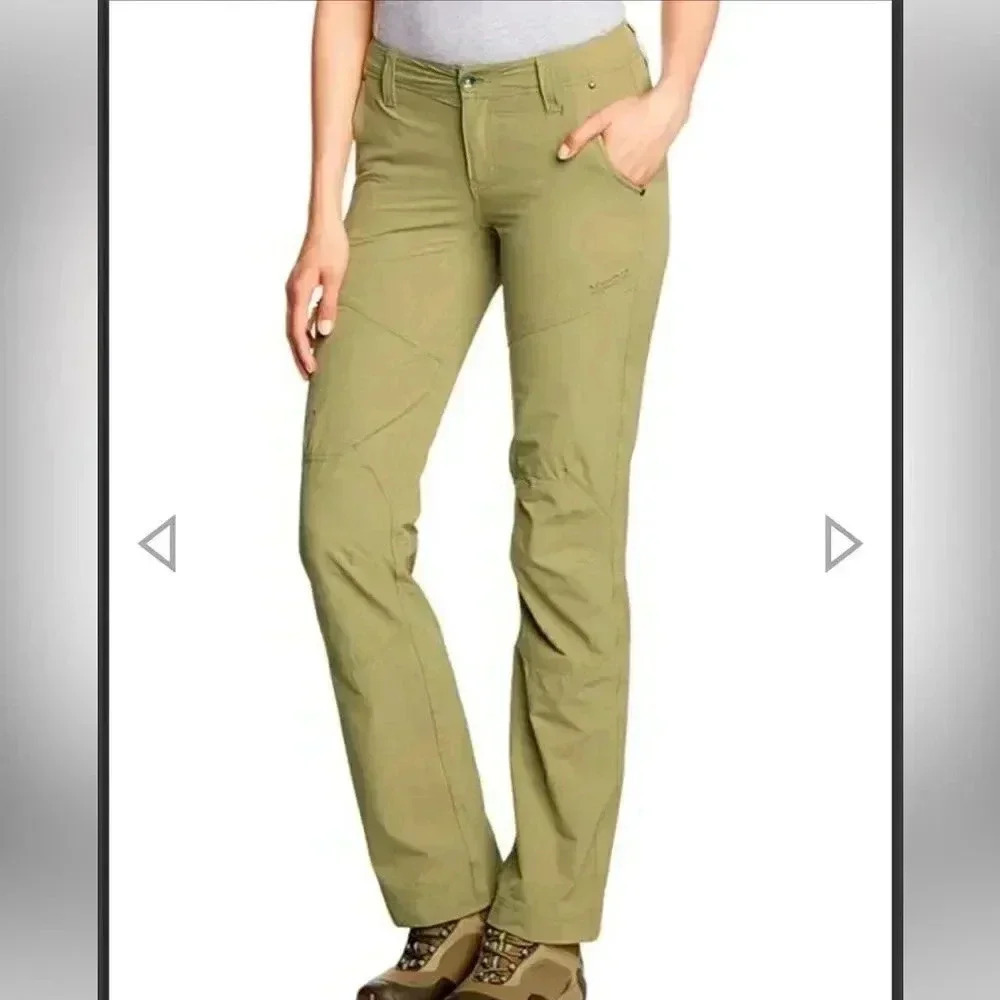 Marmot Women's Size 6 Tan Sonia Outdoor Hiking Pants Travel Nylon Stretch Casual